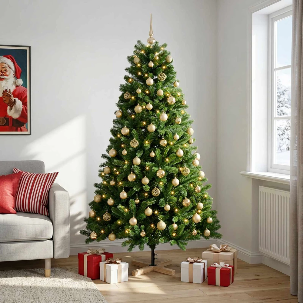 Dirbtinė kalėdinė eglutė su rutuliuku 240 cm 300 LED