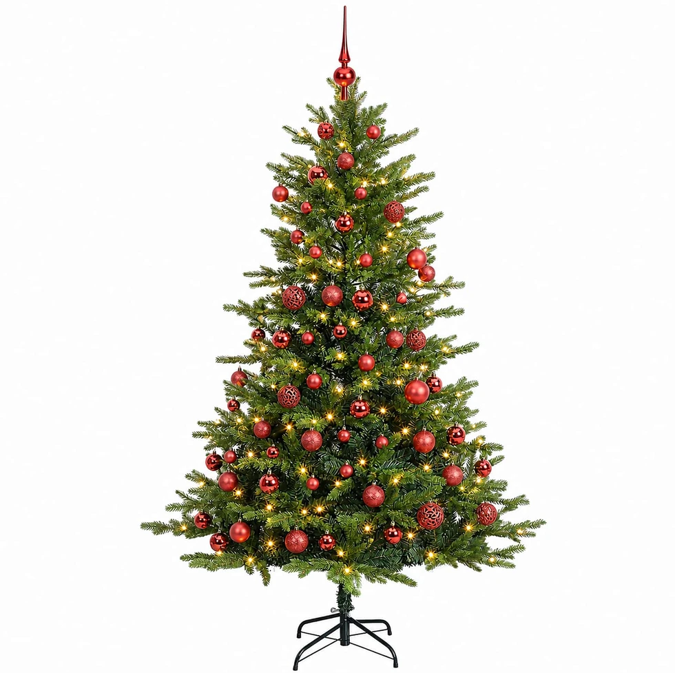 Dirbtinė kalėdinė eglutė su rutuliuku 240 cm 300 LED