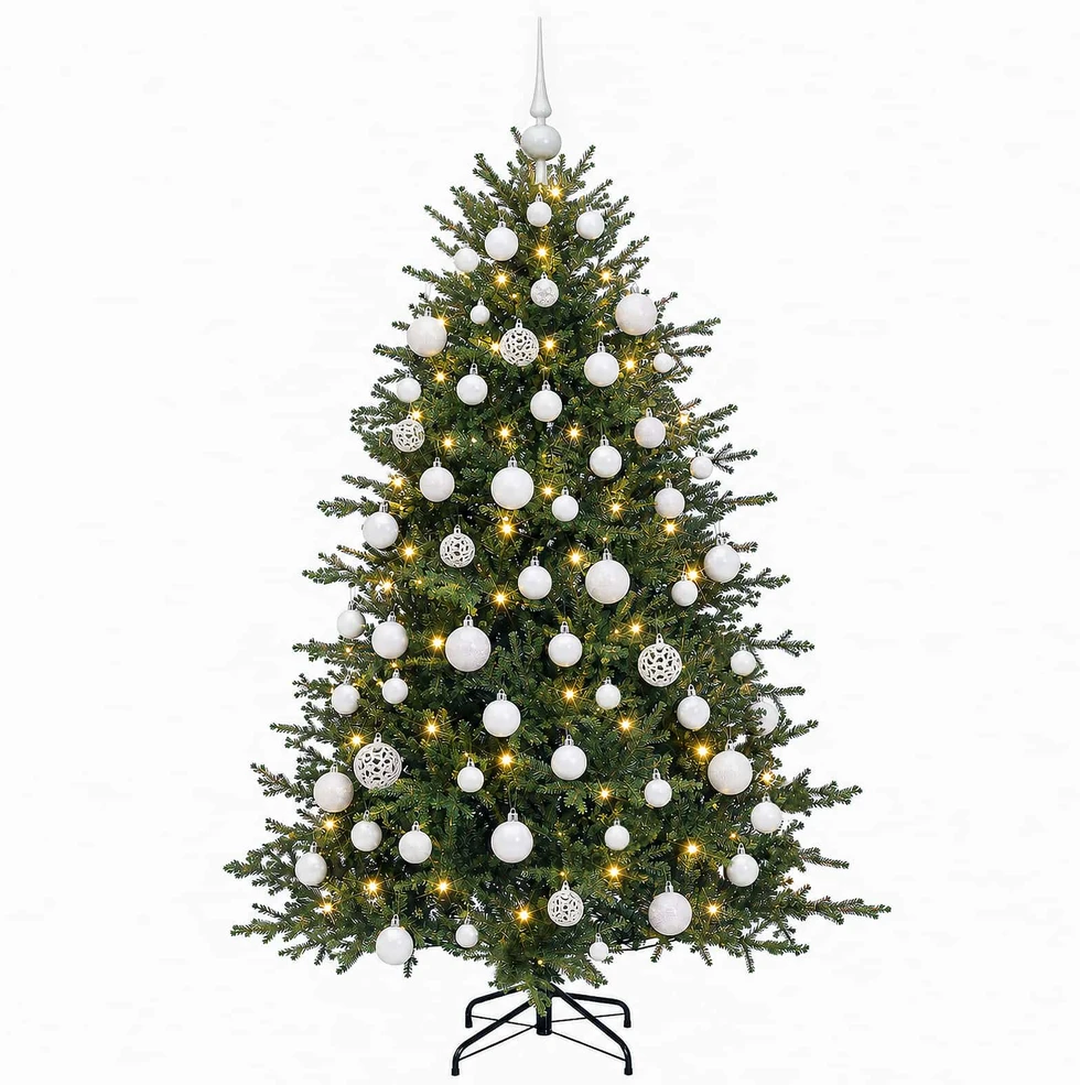 Dirbtinė kalėdinė eglutė su rutuliuku 240 cm 300 LED