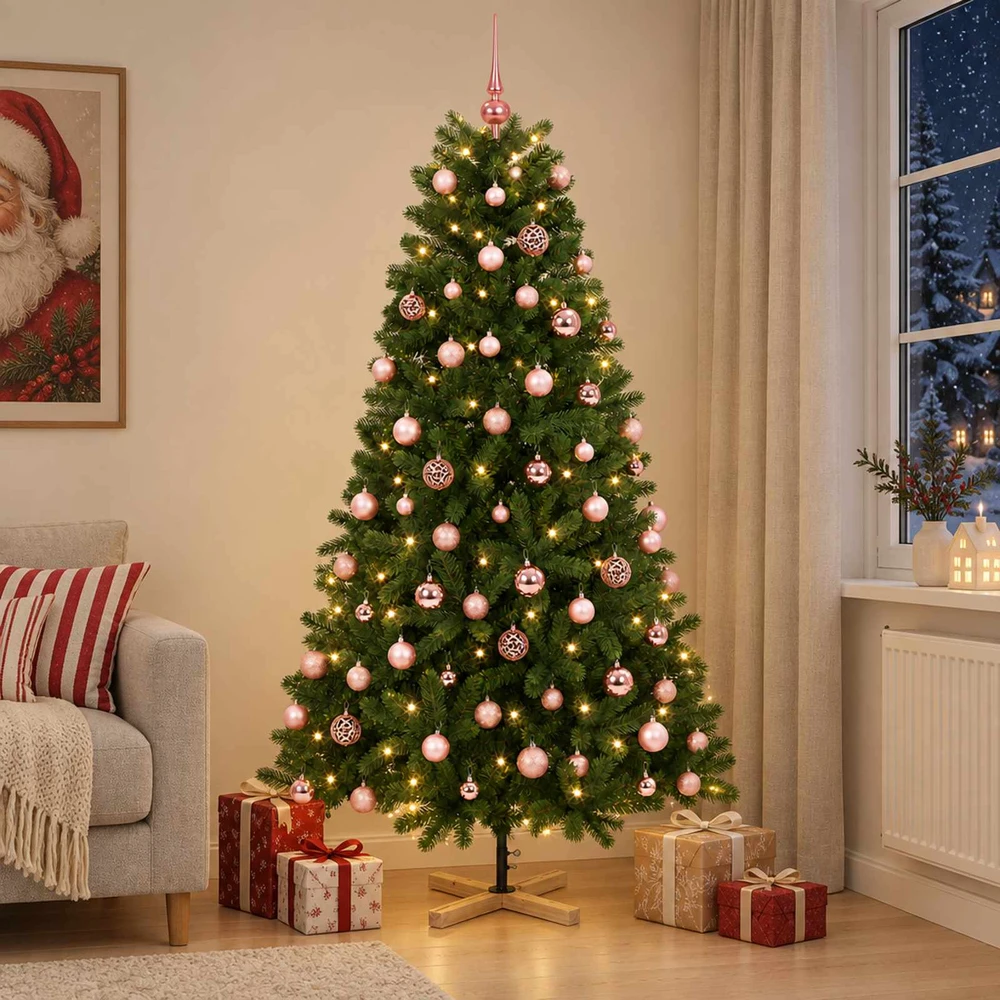 Dirbtinė kalėdinė eglutė su rutuliuku 240 cm 300 LED