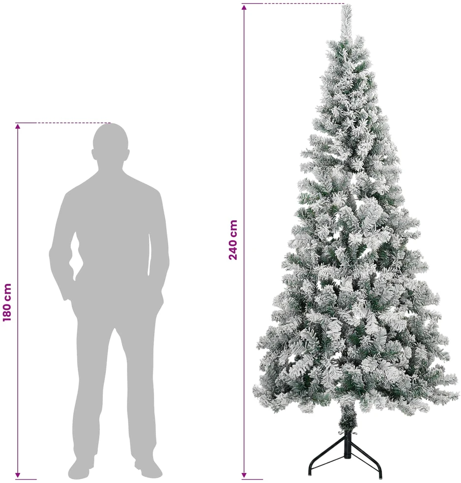 Dirbtinė kalėdinė eglutė su rutuliuku 240 cm 300 LED