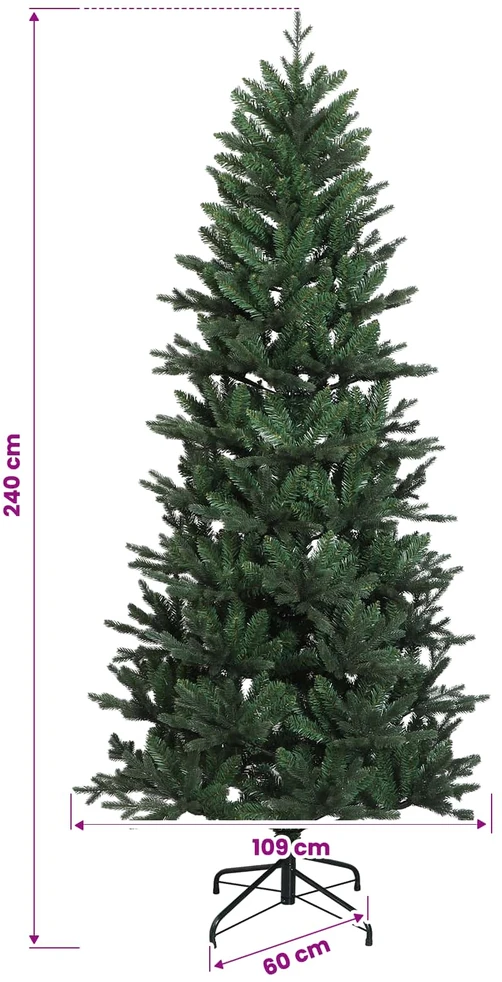 Dirbtinė kalėdinė eglutė su rutuliuku 240 cm 300 LED