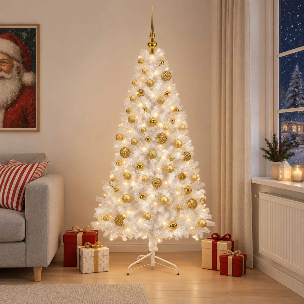 Dirbtinė kalėdinė eglutė su rutuliuku 240 cm 300 LED