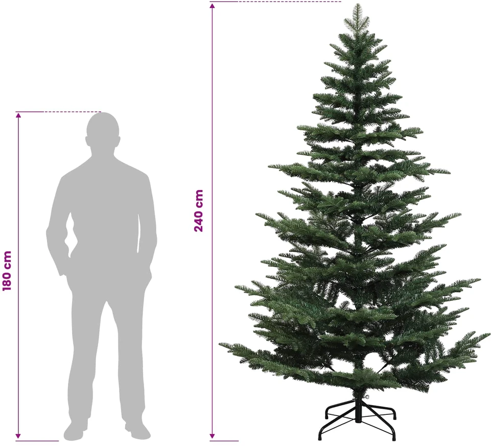Dirbtinė kalėdinė eglutė su rutuliuku 240 cm 300 LED