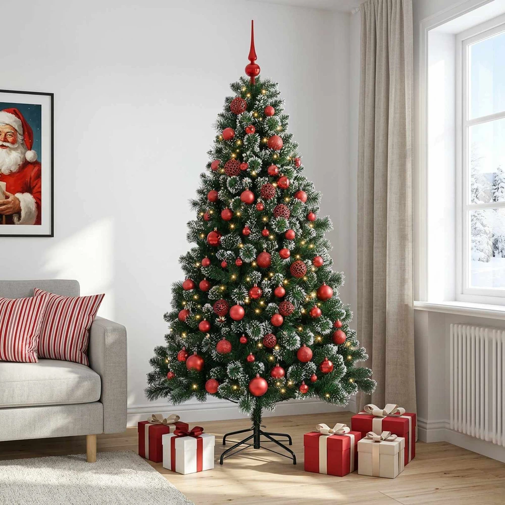 Dirbtinė kalėdinė eglutė su rutuliuku 240 cm 300 LED