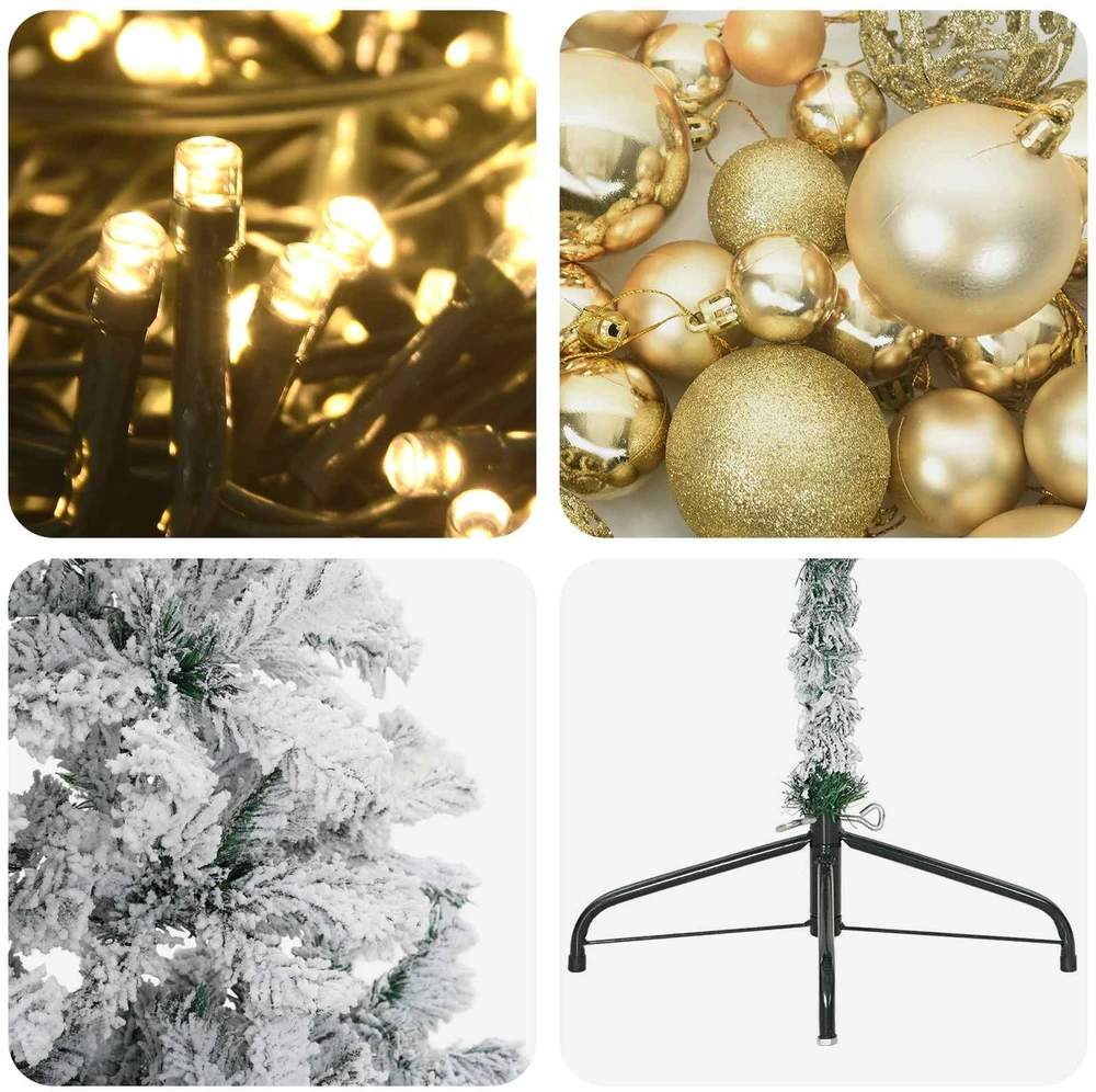 Dirbtinė kalėdinė eglutė su rutuliuku 240 cm 300 LED