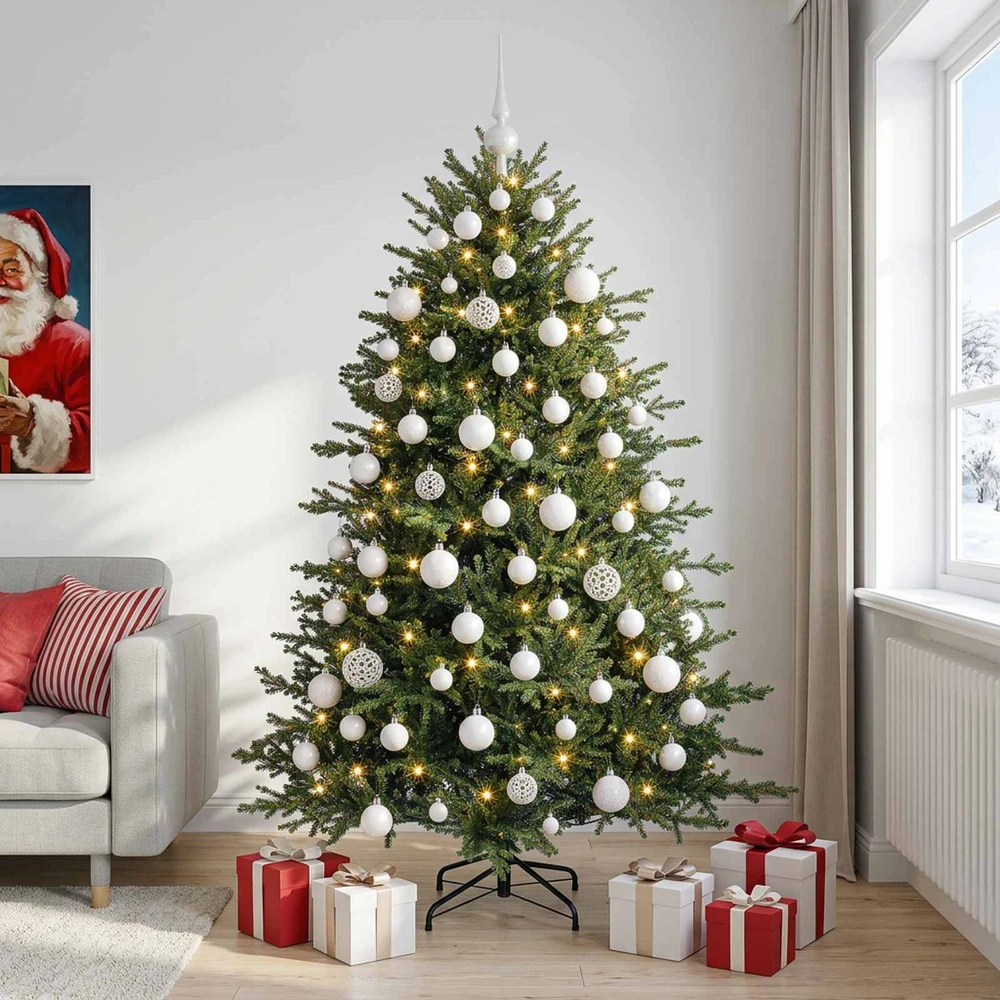 Dirbtinė kalėdinė eglutė su rutuliuku 240 cm 300 LED