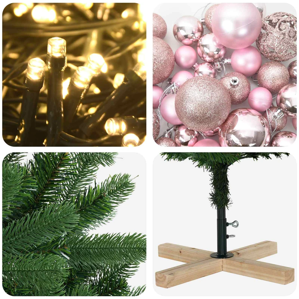 Dirbtinė kalėdinė eglutė su rutuliuku 240 cm 300 LED