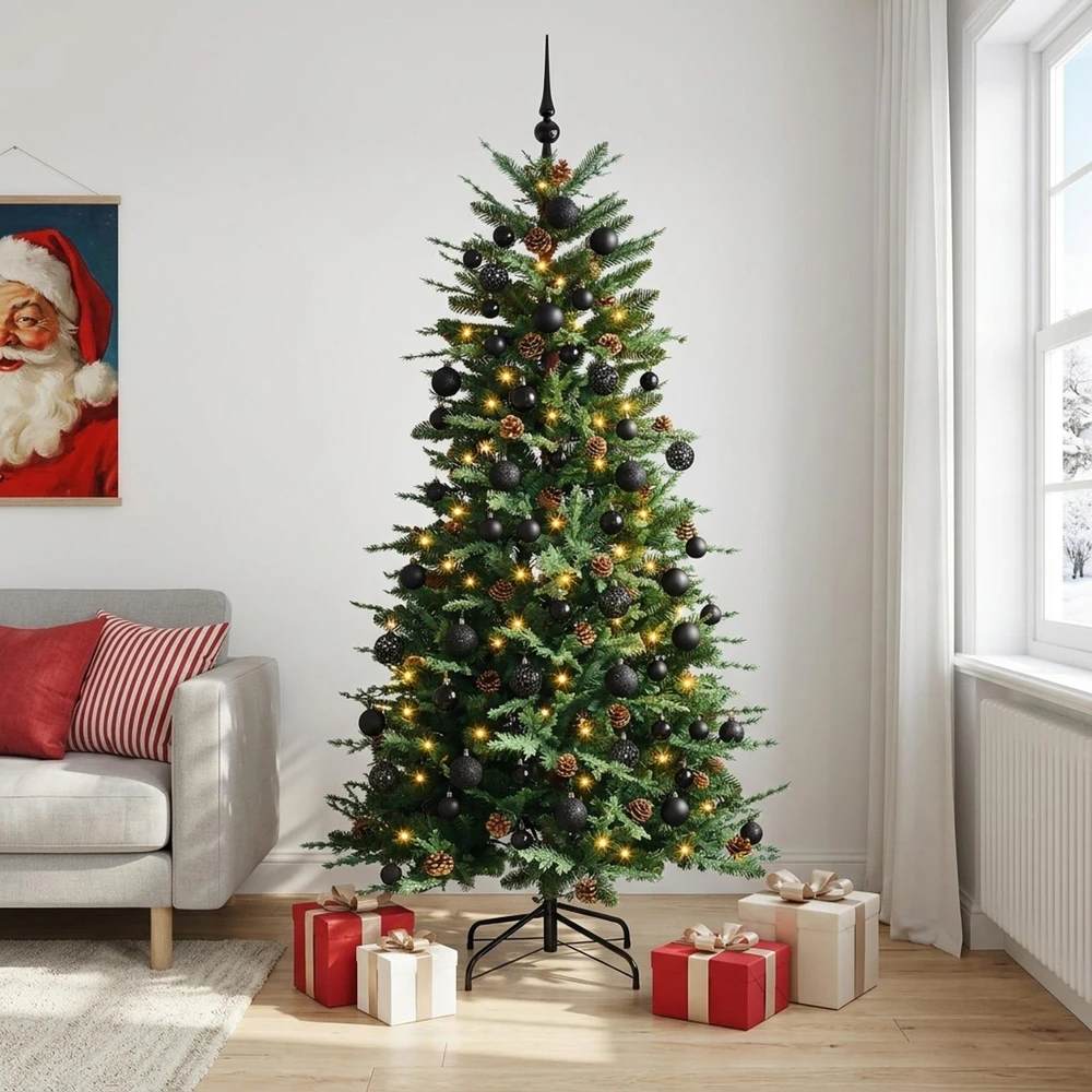 Dirbtinė kalėdinė eglutė su rutuliuku 240 cm 300 LED