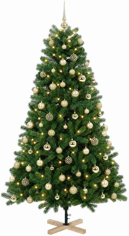 Dirbtinė kalėdinė eglutė su rutuliuku 240 cm 300 LED