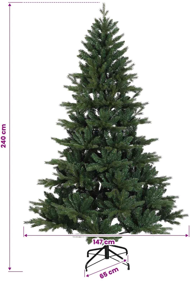 Dirbtinė kalėdinė eglutė su rutuliuku 240 cm 300 LED