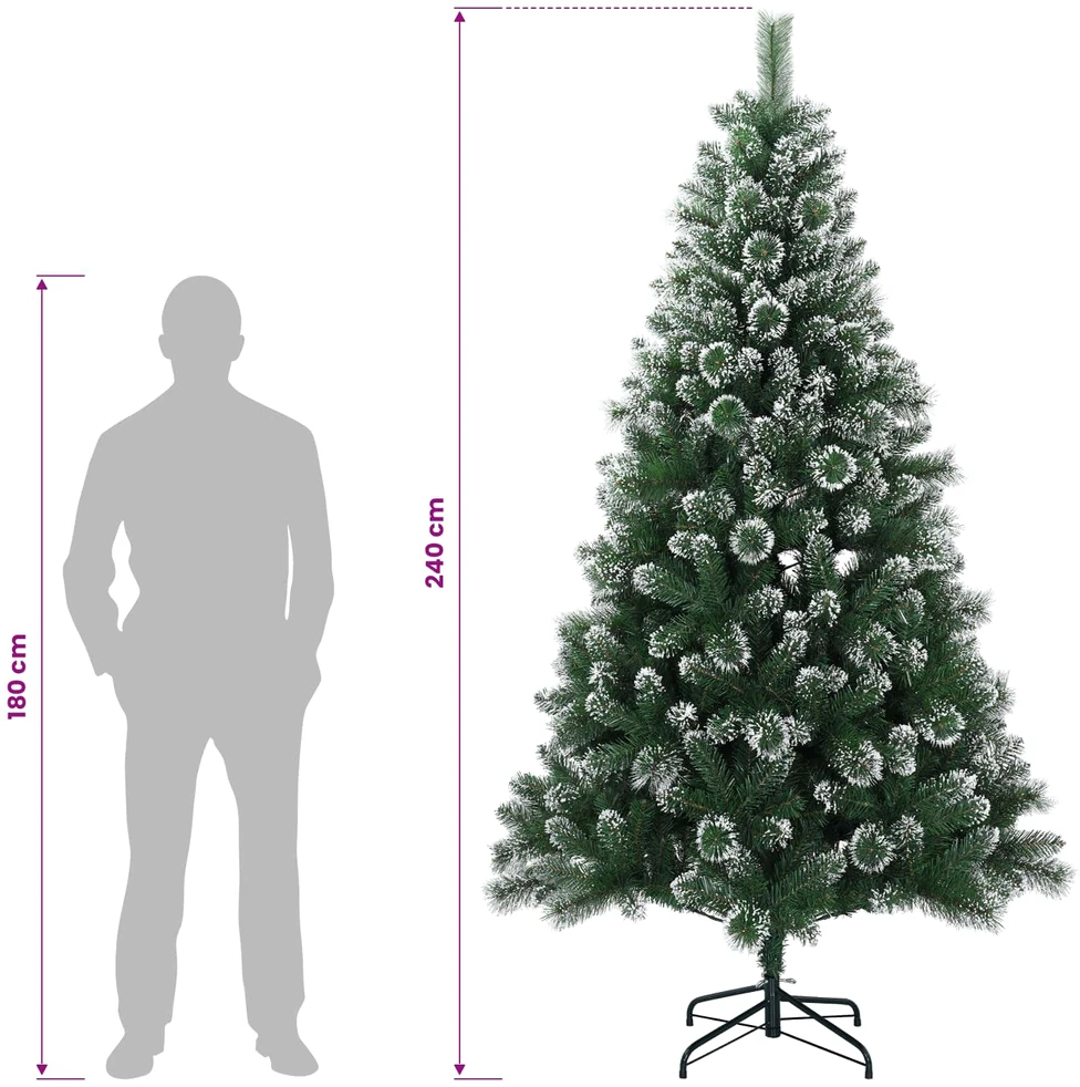 Dirbtinė kalėdinė eglutė su rutuliuku 240 cm 300 LED