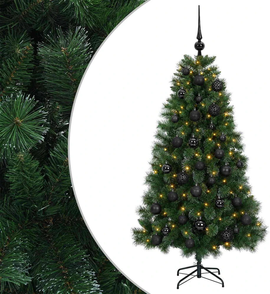 Dirbtinė kalėdinė eglutė su žaisliuku 150 cm 150 LED