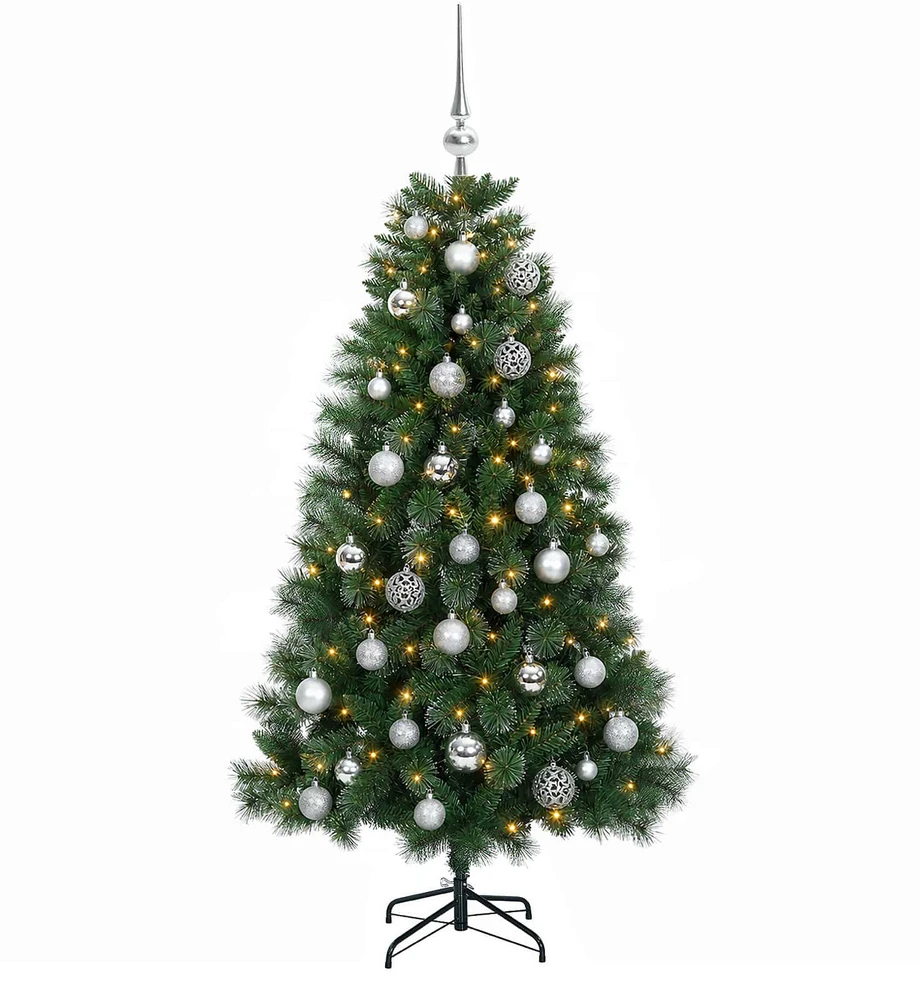 Dirbtinė kalėdinė eglutė su žaisliuku 150 cm 150 LED