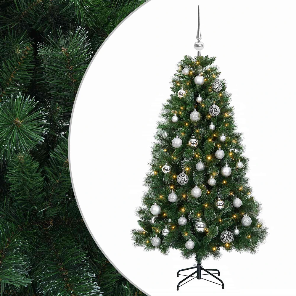 Dirbtinė kalėdinė eglutė su žaisliuku 150 cm 150 LED