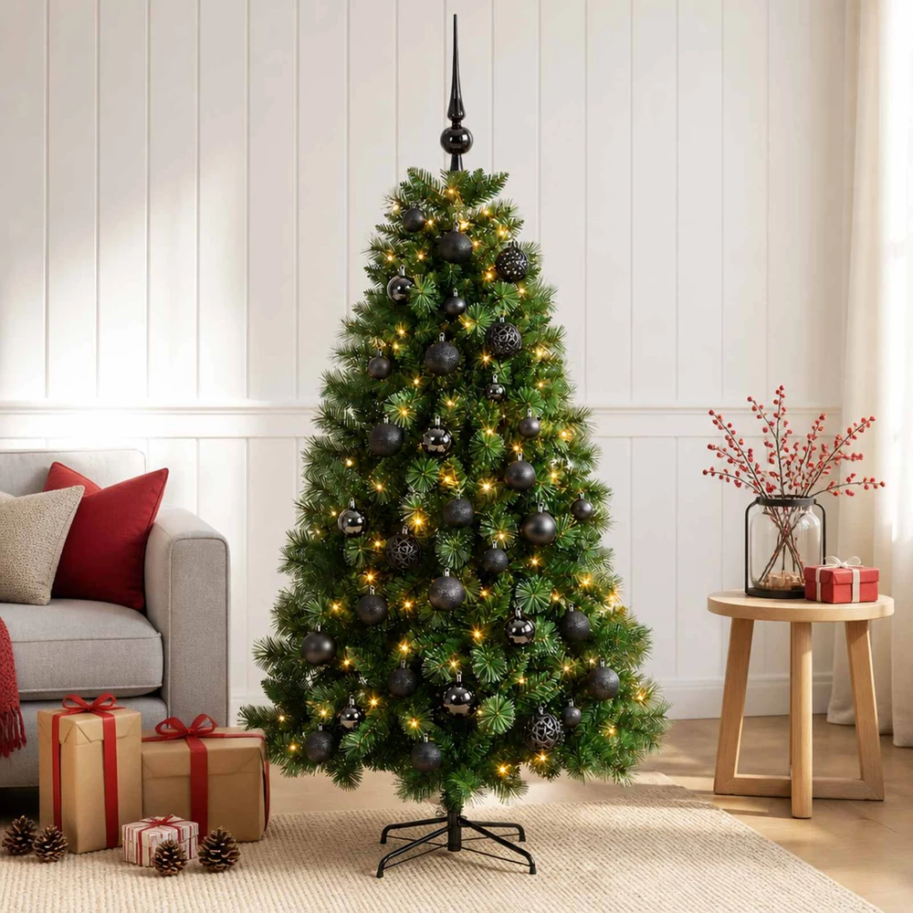 Dirbtinė kalėdinė eglutė su žaisliuku 150 cm 150 LED