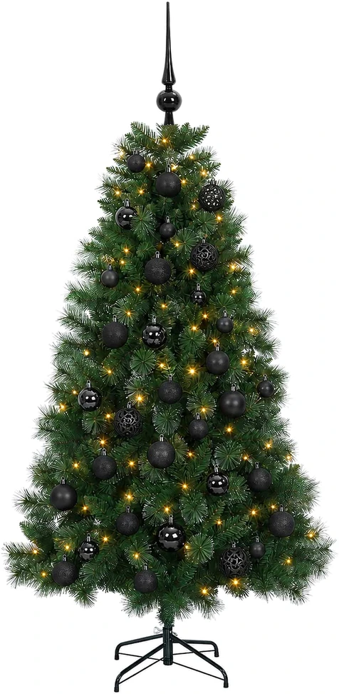 Dirbtinė kalėdinė eglutė su žaisliuku 150 cm 150 LED