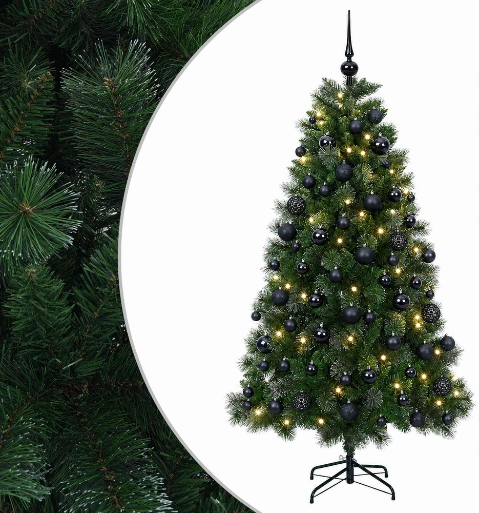 Dirbtinė kalėdinė eglutė su žaisliuku 210 cm 300 LED