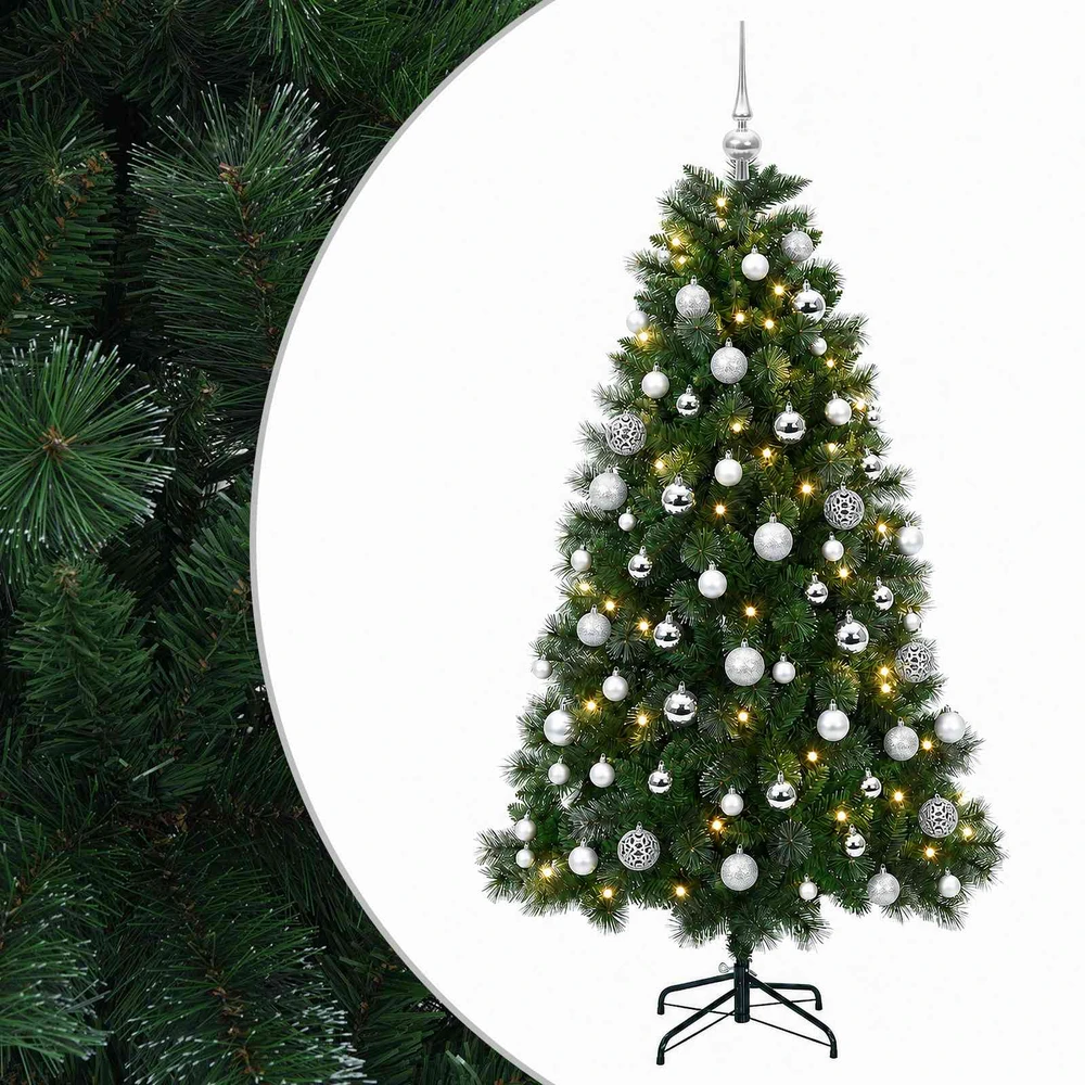 Dirbtinė kalėdinė eglutė su žaisliuku 210 cm 300 LED