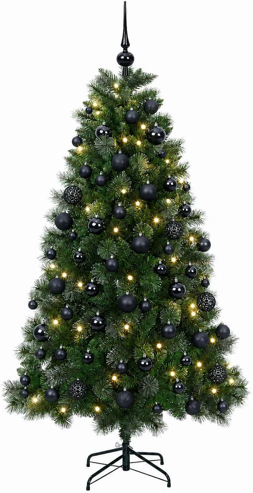 Dirbtinė kalėdinė eglutė su žaisliuku 210 cm 300 LED