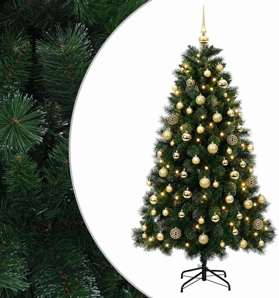 Dirbtinė kalėdinė eglutė su žaisliuku 240 cm 300 LED