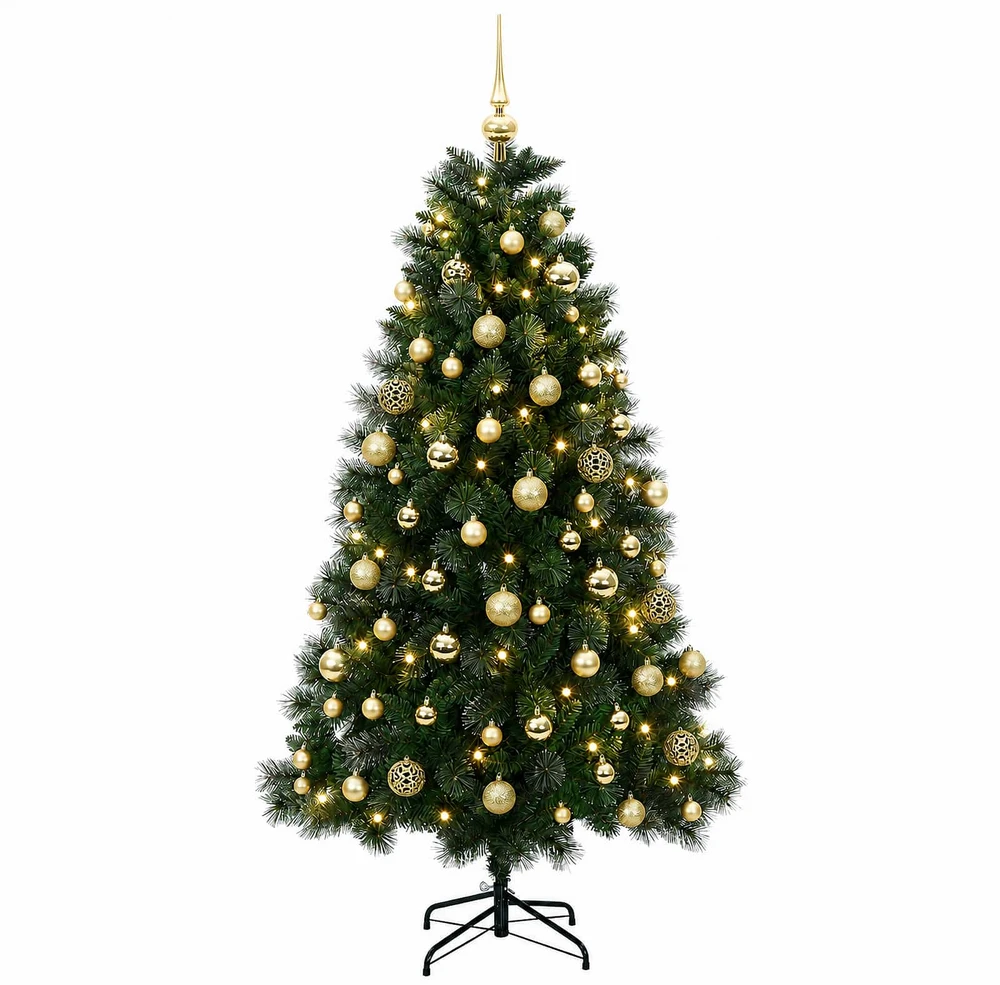Dirbtinė kalėdinė eglutė su žaisliuku 240 cm 300 LED
