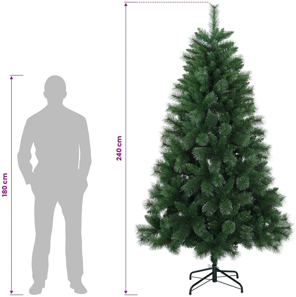 Dirbtinė kalėdinė eglutė su žaisliuku 240 cm 300 LED