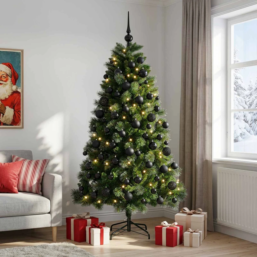 Dirbtinė kalėdinė eglutė su žaisliuku 240 cm 300 LED