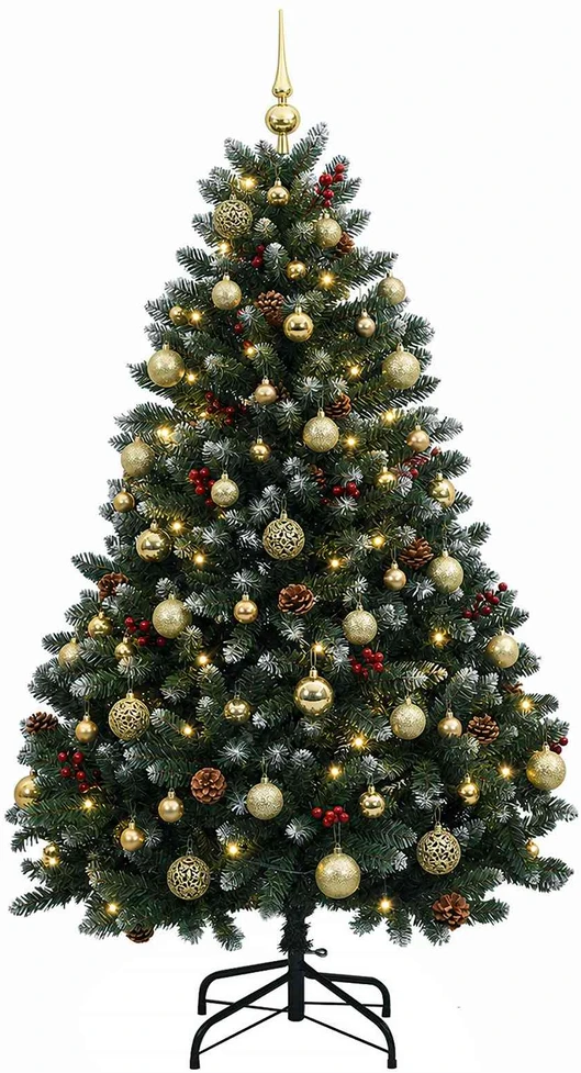 Dirbtinė kalėdinė eglutė, žalia, su žaisliuku 150 cm 150 LED