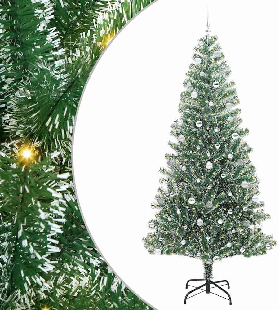 Dirbtinė Kalėdų Eglė Su Sniegu ir LED Šviesa su 300 LED 240 cm