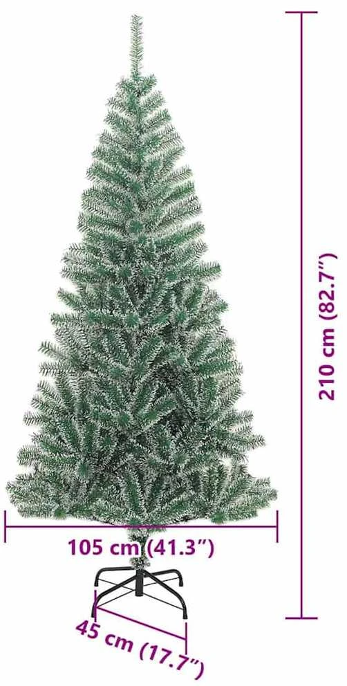 Dirbtinė Kalėdų Eglė Su Sniegu ir LED Šviesa su 300 LED 210 cm