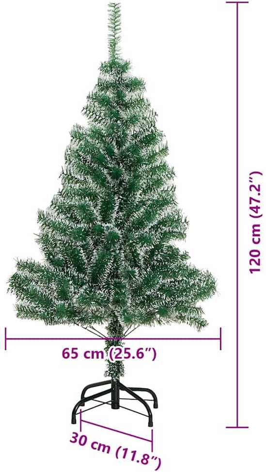 Dirbtinė Kalėdų Eglė Su Sniegu ir LED Šviesa su 150 LED 120 cm