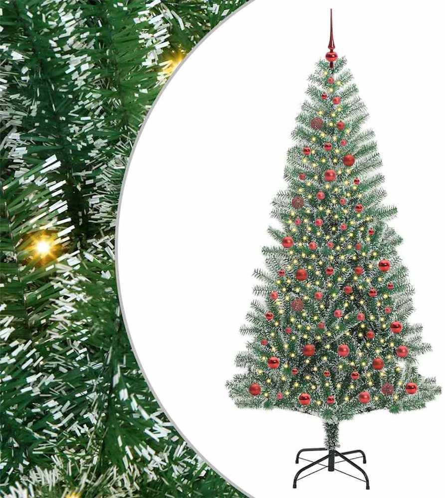 Dirbtinė Kalėdų Eglė Su Sniegu ir LED Šviesa su 300 LED 210 cm