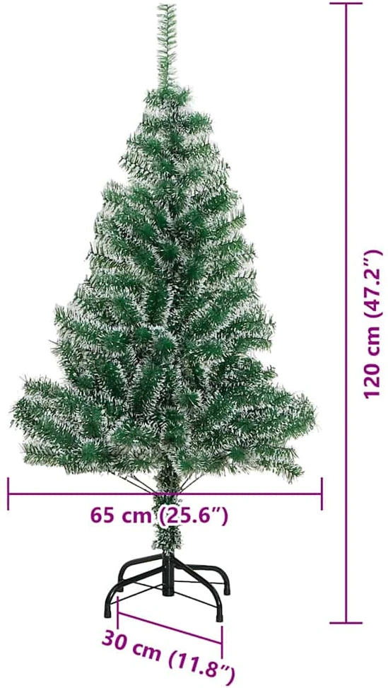 Dirbtinė Kalėdų Eglė Su Sniegu ir LED Šviesa su 150 LED 120 cm