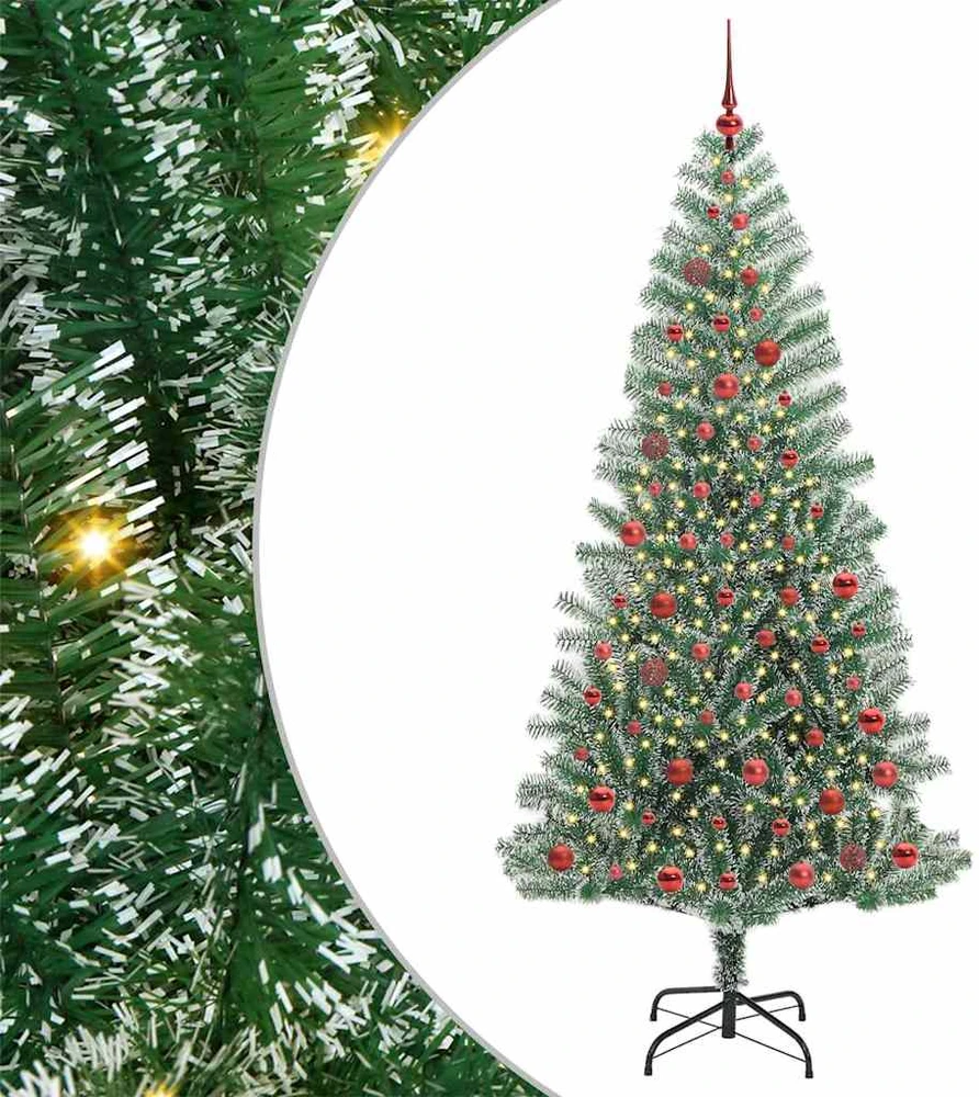 Dirbtinė Kalėdų Eglė Su Sniegu ir LED Šviesa su 300 LED 210 cm