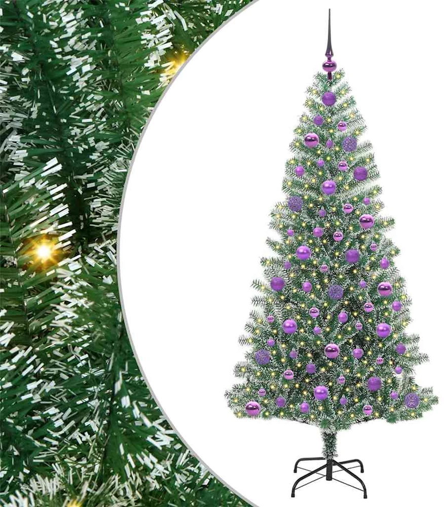 Dirbtinė Kalėdų Eglė Su Sniegu ir LED Šviesa su 300 LED 180 cm