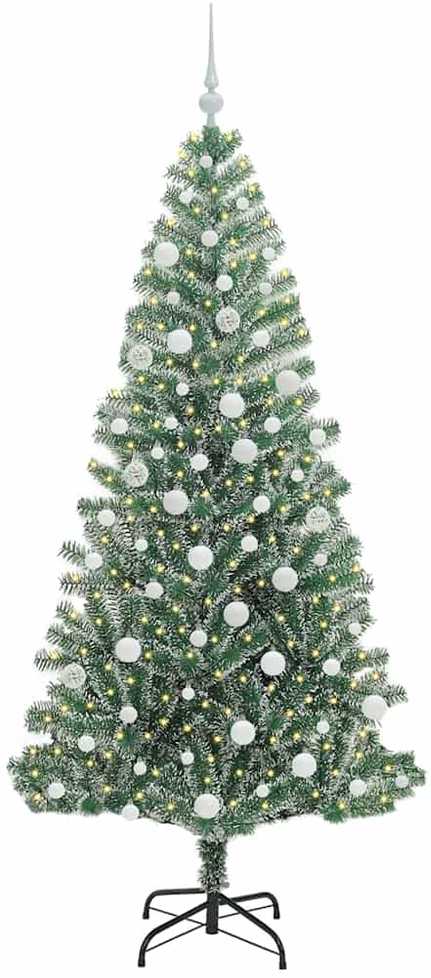 Dirbtinė Kalėdų Eglė Su Sniegu ir LED Šviesa su 300 LED 180 cm