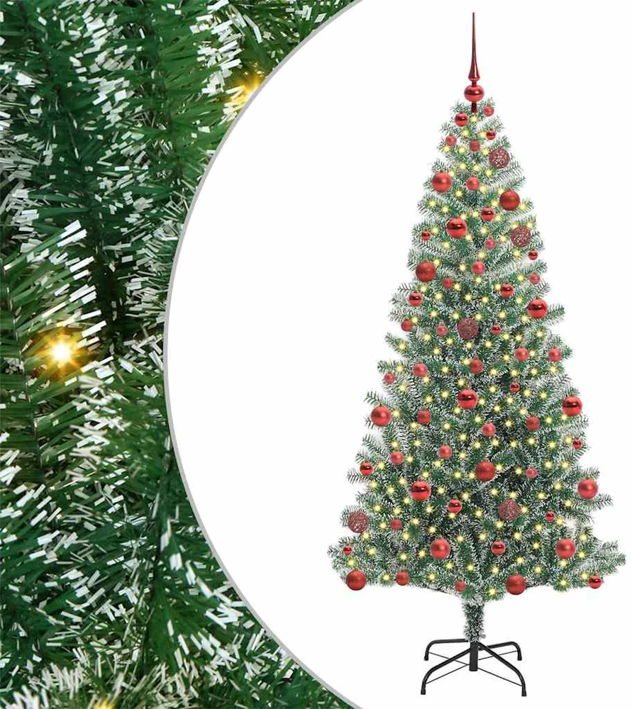 Dirbtinė Kalėdų Eglė Su Sniegu ir LED Šviesa su 300 LED 180 cm