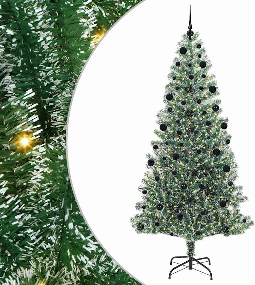 Dirbtinė Kalėdų Eglė Su Sniegu ir LED Šviesa su 300 LED 210 cm