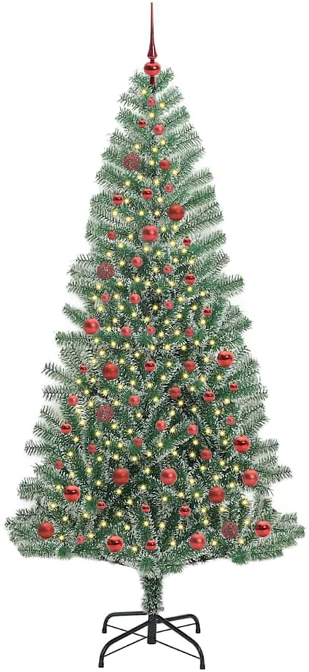 Dirbtinė Kalėdų Eglė Su Sniegu ir LED Šviesa su 300 LED 210 cm