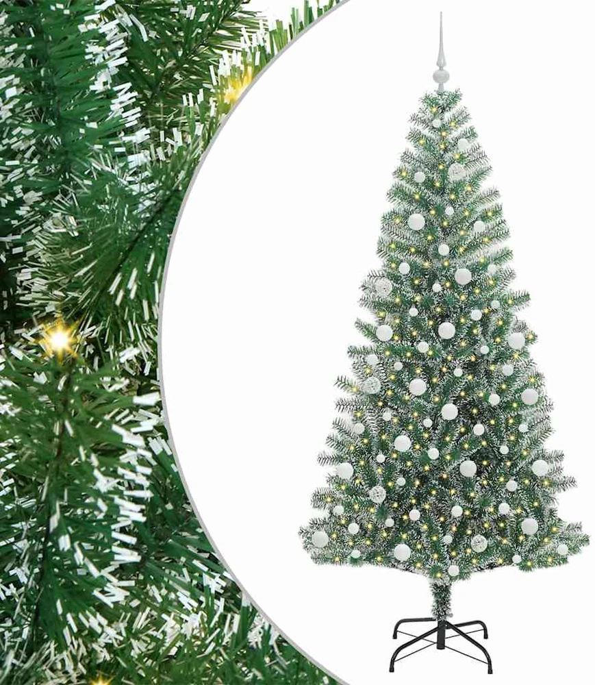 Dirbtinė Kalėdų Eglė Su Sniegu ir LED Šviesa su 300 LED 210 cm