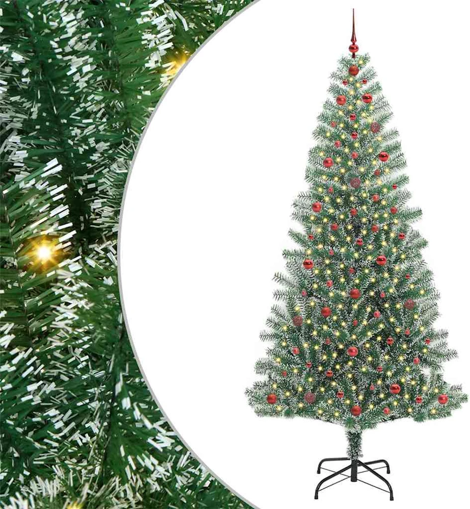 Dirbtinė Kalėdų Eglė Su Sniegu ir LED Šviesa su 300 LED 240 cm