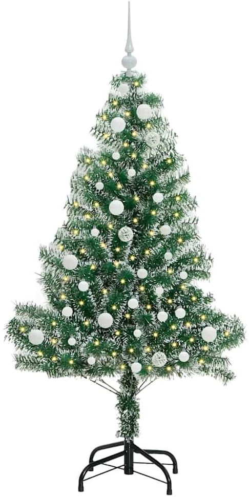 Dirbtinė Kalėdų Eglė Su Sniegu ir LED Šviesa su 150 LED 150 cm