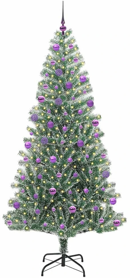 Dirbtinė Kalėdų Eglė Su Sniegu ir LED Šviesa su 300 LED 210 cm