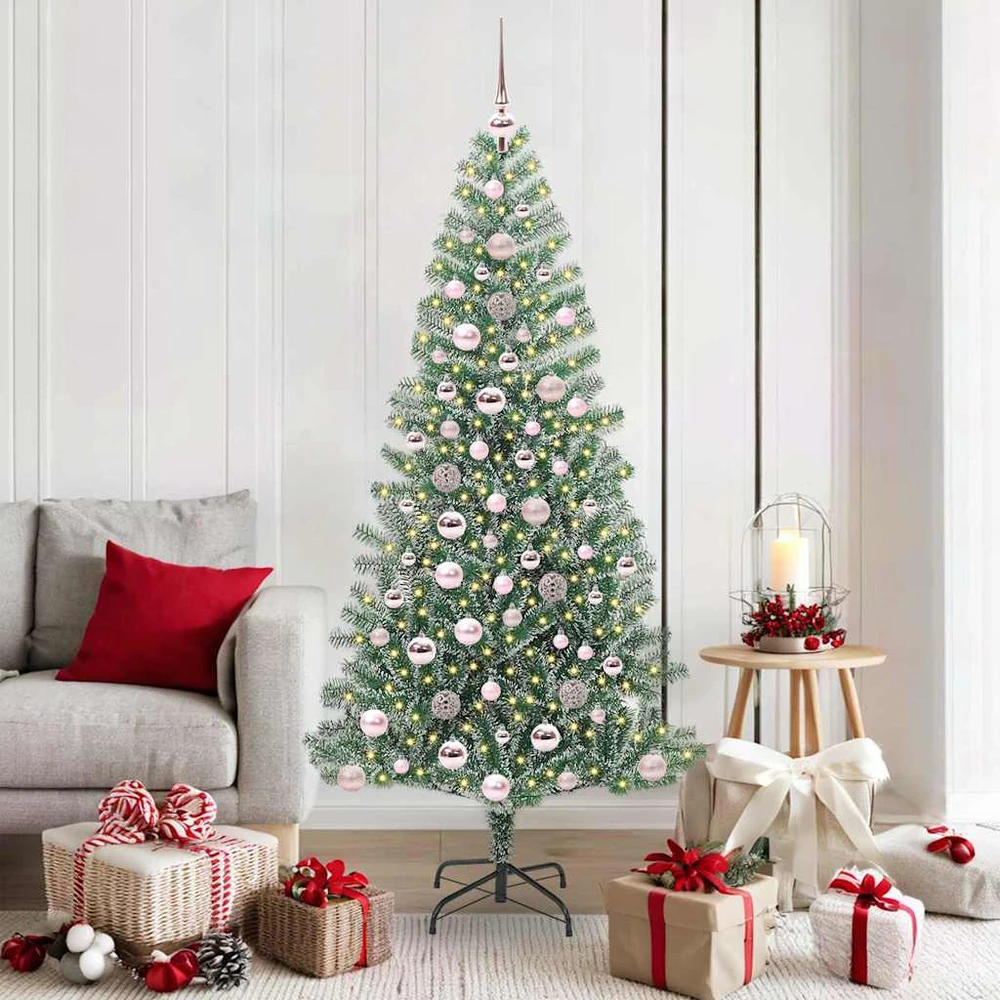 Dirbtinė Kalėdų Eglė Su Sniegu ir LED Šviesa su 300 LED 180 cm