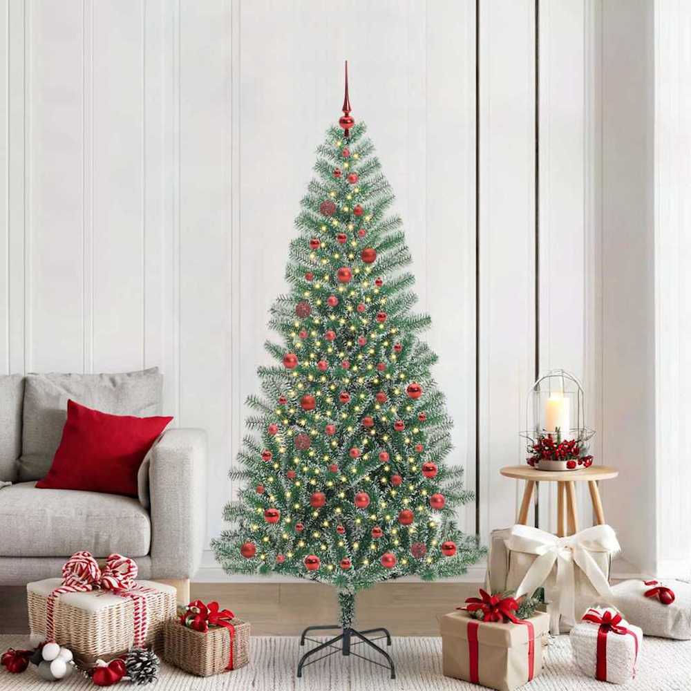 Dirbtinė Kalėdų Eglė Su Sniegu ir LED Šviesa su 300 LED 210 cm