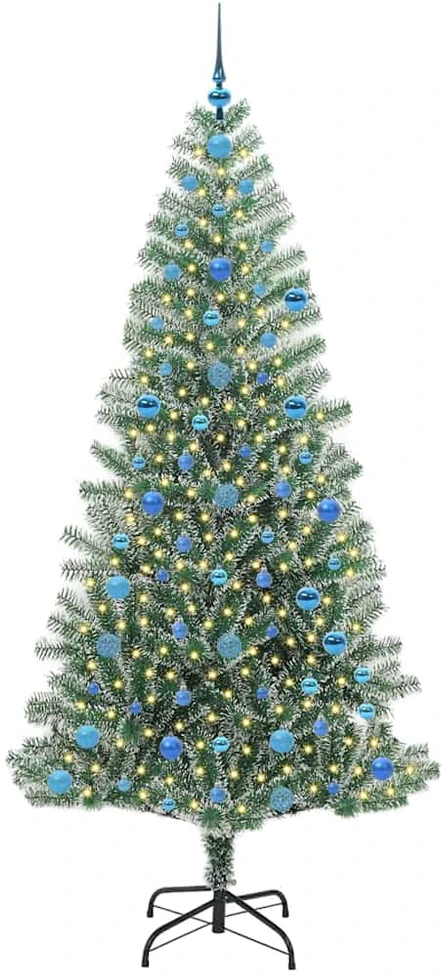 Dirbtinė Kalėdų Eglė Su Sniegu ir LED Šviesa su 300 LED 210 cm