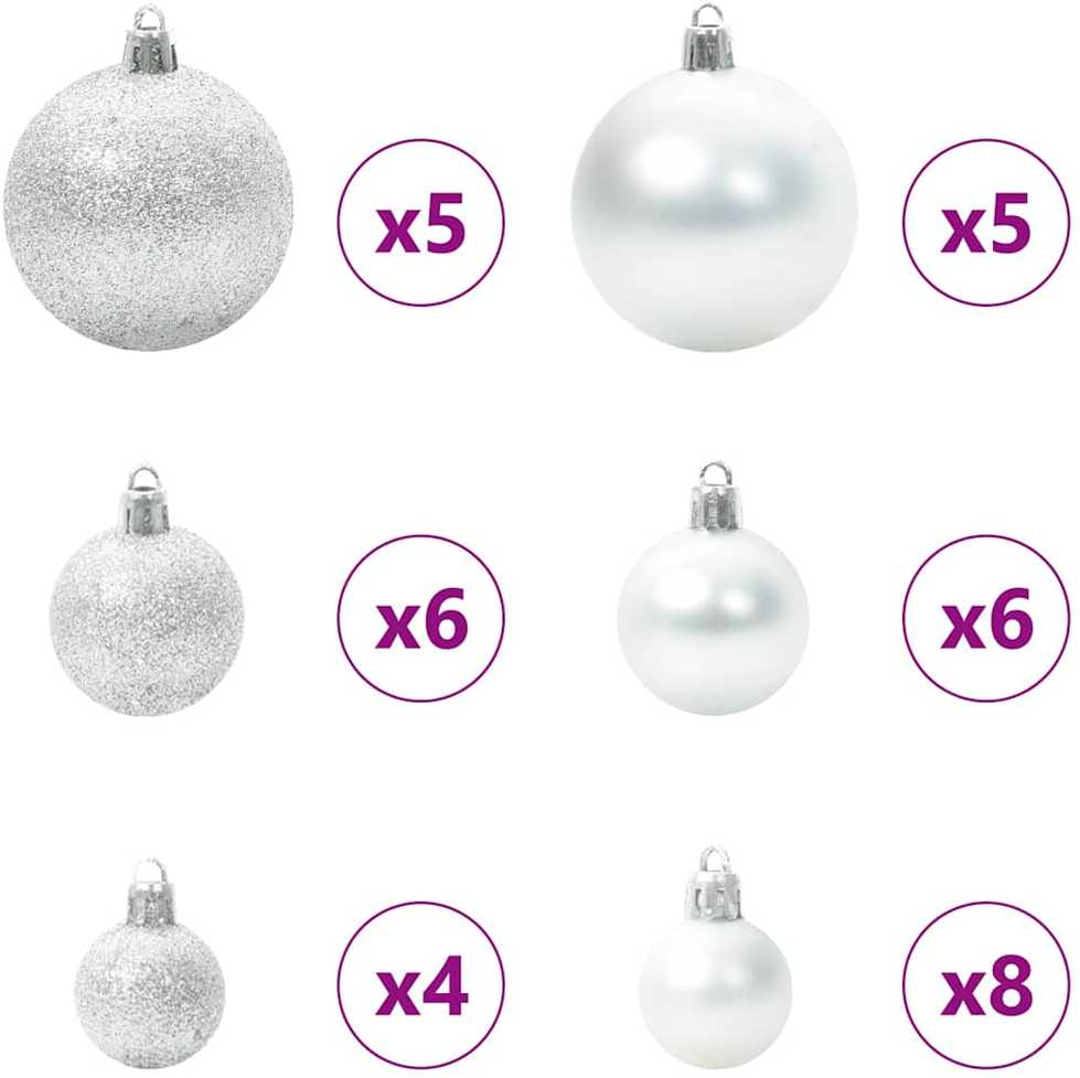 Dirbtinė Kalėdų Eglė Su Sniegu ir LED Šviesa su 150 LED 120 cm