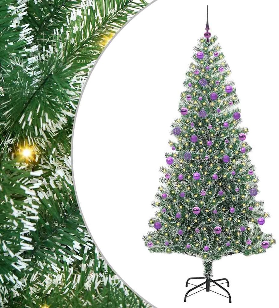 Dirbtinė Kalėdų Eglė Su Sniegu ir LED Šviesa su 300 LED 210 cm