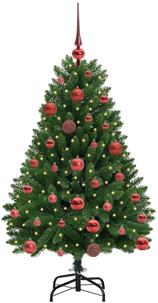Dirbtinė Kalėdų eglutė 120 cm 150 LED Šilta balta Žalia